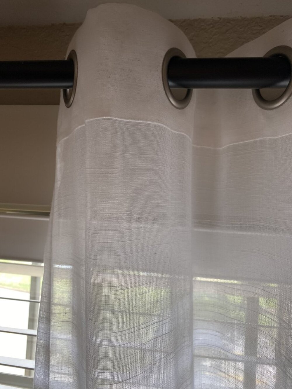 Archaeo Lichtenberg New York One White & Sheer Curtain Panel 52" x 95"